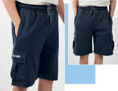 Men’s Knitted Cargo Shorts Assorted