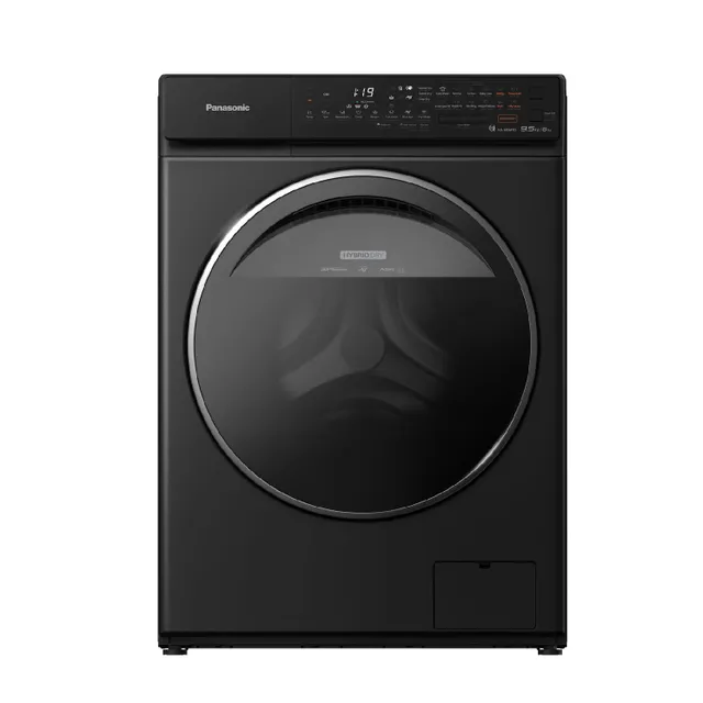 Panasonic Front Load Washer & Dryer, 9.5/, 1400 RPM, Silver, NAS956FR2BE