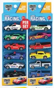 Diecast Metal Car Set