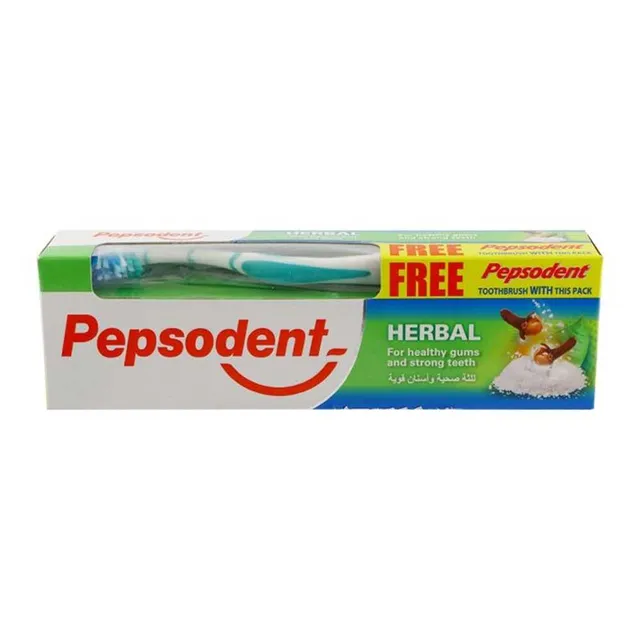 Pepsodent Herbal Tooth Paste + Tooth Brush
