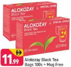 Alokozay Black Tea Bags - 100 Pcs + Mug Free