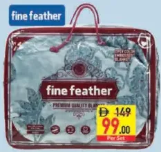 fine feather Blanket 1 Ply Solid Color