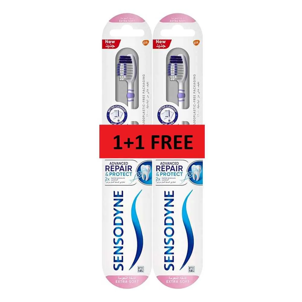 Sensodyne فرشاة أسنان للإصلاح والحماية ناعمة جدا - 2 Pcs