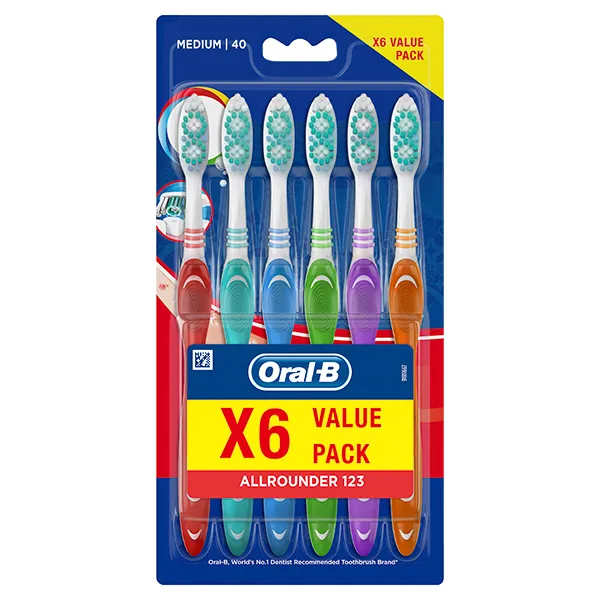 Oral-B فرشاة متعددة الاستخدامات - 6 Pcs