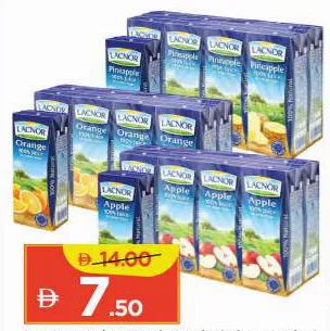 Lacnor Juice Red Apple/Pineapple/UHT Juice Orange