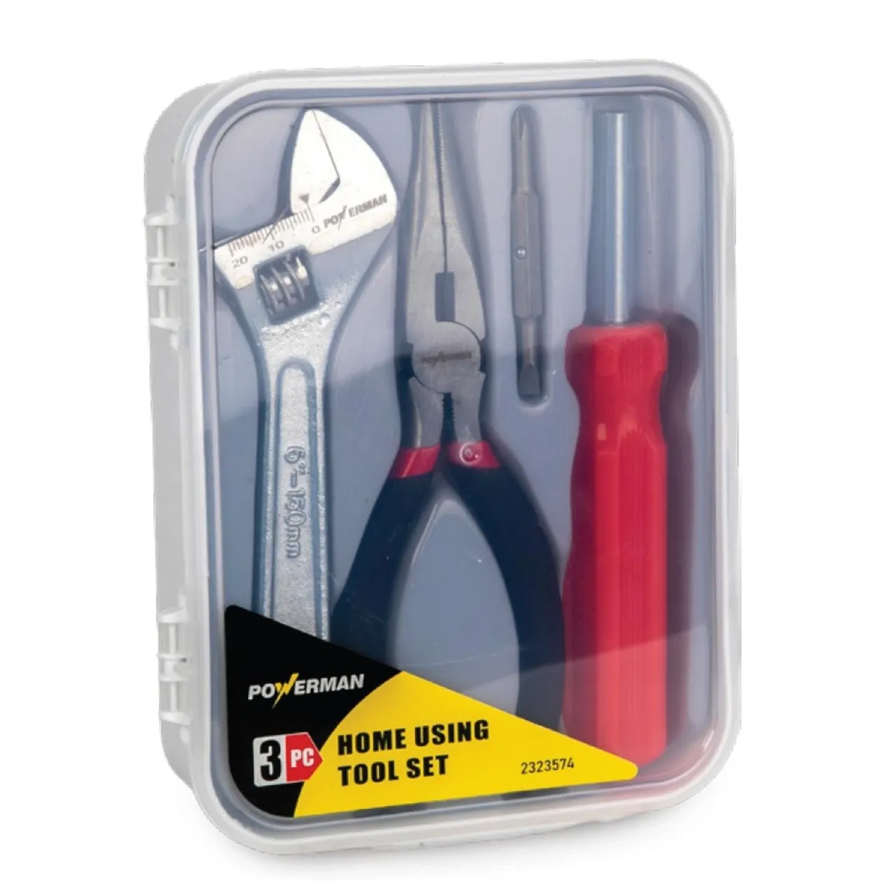 Powerman طقم أدوات للاستخدام المنزلي، 3 pcs، 25010