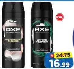 Axe بخاخ مزيل عرق برائحة المارشميلو الدخانية/الفيتيفر الأبيض