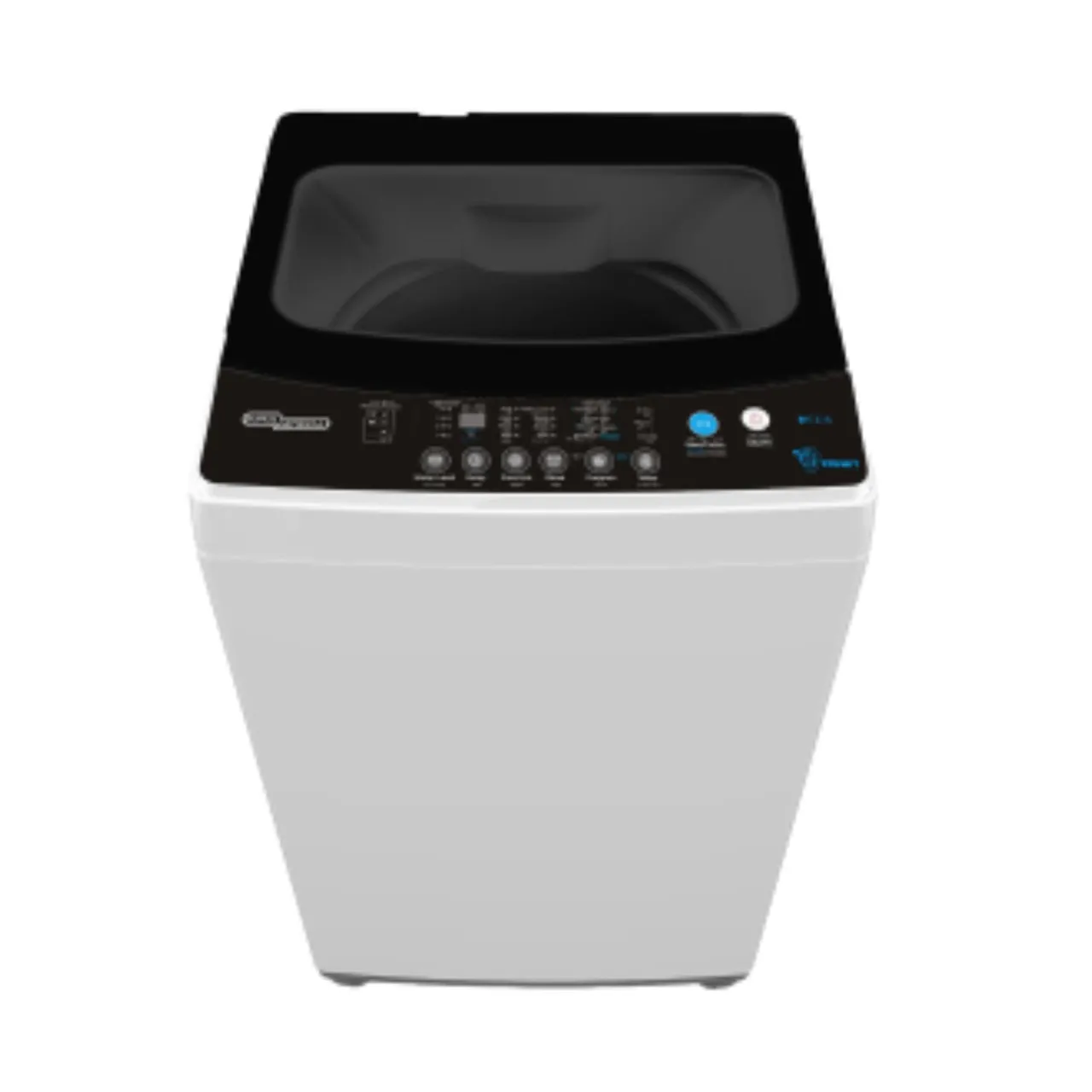 Super General غسالة تحميل علوي، 680 RPM، أبيض/أسود، SGW755