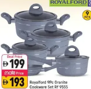 Royalford طقم أواني طهي جرانيت Rf 9555
