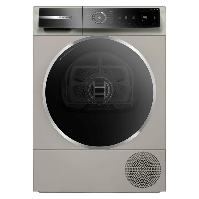 Bosch Series 8 Front Loading Heat Pump Dryer WQB245BXGC Silver Inox