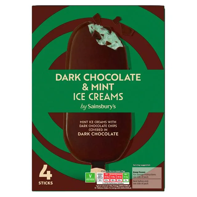 Sainsbury's Sainsburys آيس كريم بشوكولاتة الحليب واللوز