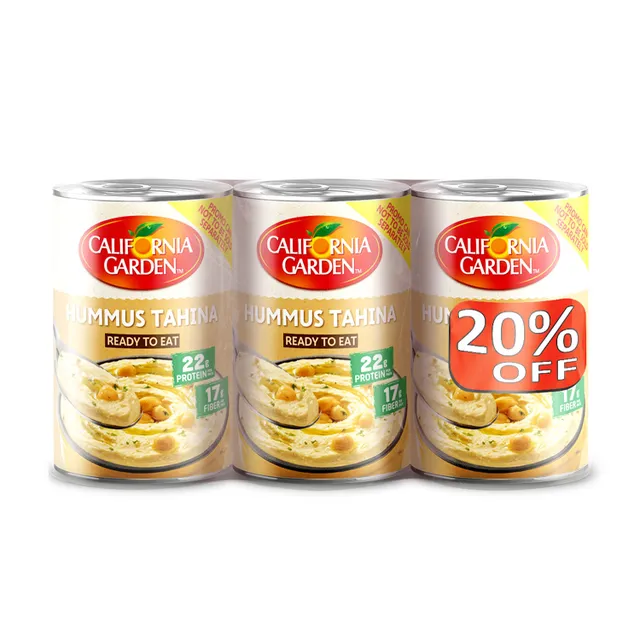 California Garden Canned Hummus Tahina Value Pack