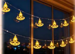 سلسلة إضاءة LED ديا ذهبية