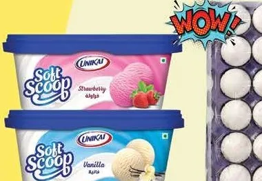 Unikai Ice Cream Strawberry/Vanilla