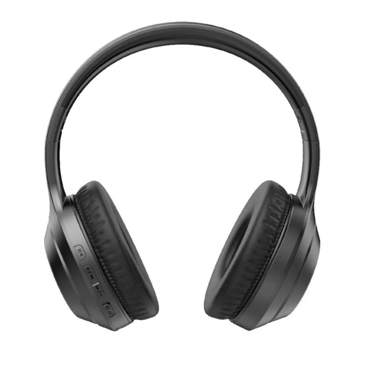 Trands سماعات رأس لاسلكية فوق الأذن، أسود، VT-H745