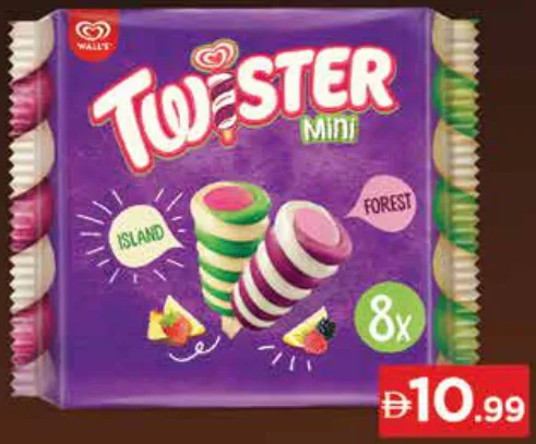 Wall'S Twister آيس كريم عبوة متعددة