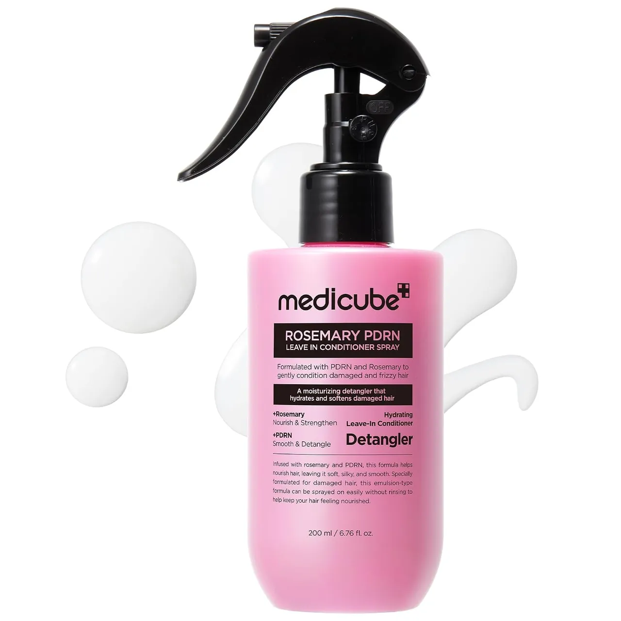 Medicube بخاخ بلسم بدون شطف Rosemary Pdrn متعدد الاستخدامات لفك التشابك
