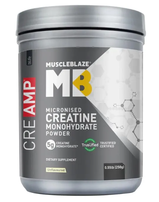 Muscleblaze كرياتين مونوهيدرات CreAMP بدون نكهة 0.55 lb