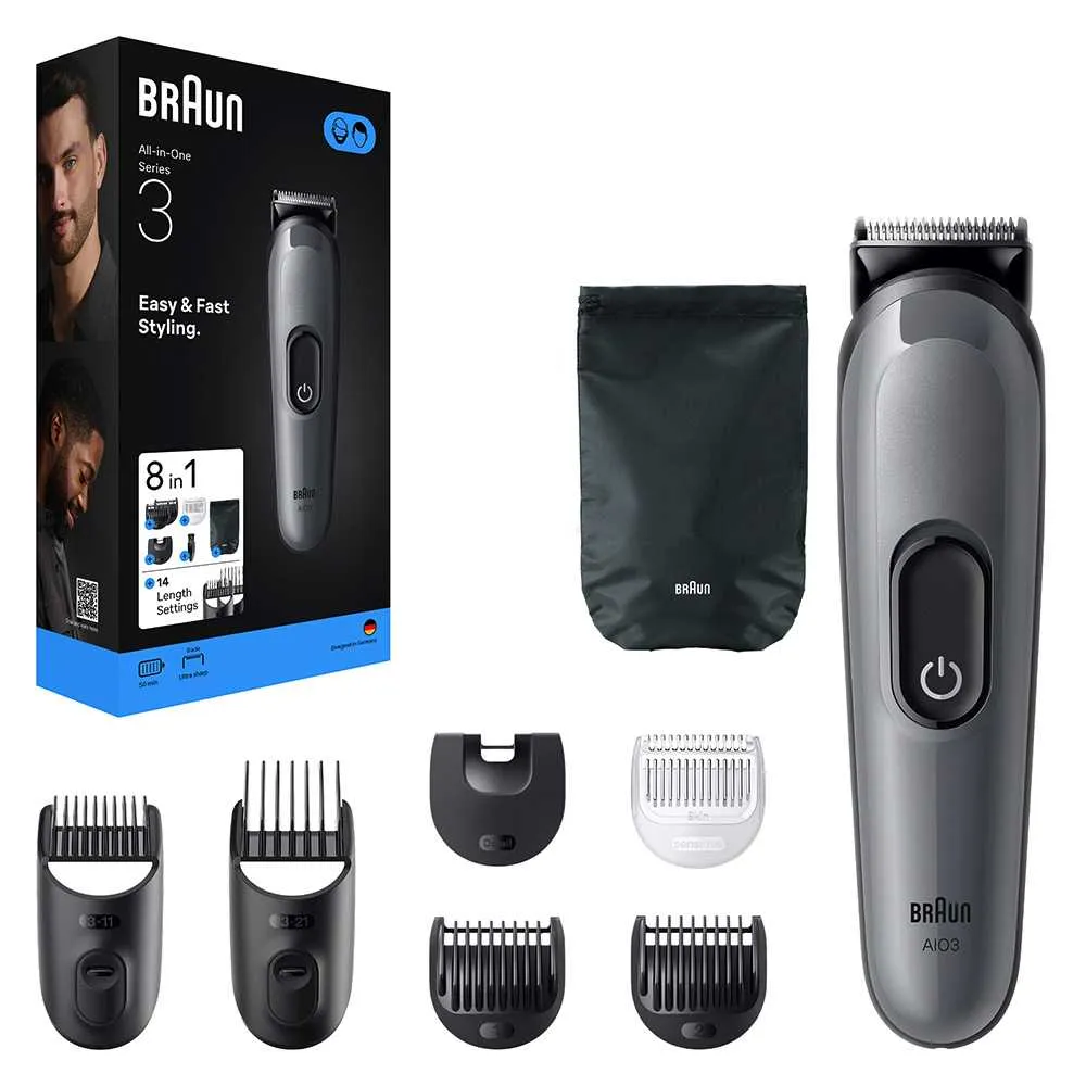 Braun أداة تشذيب Aio 3540 8 في 1