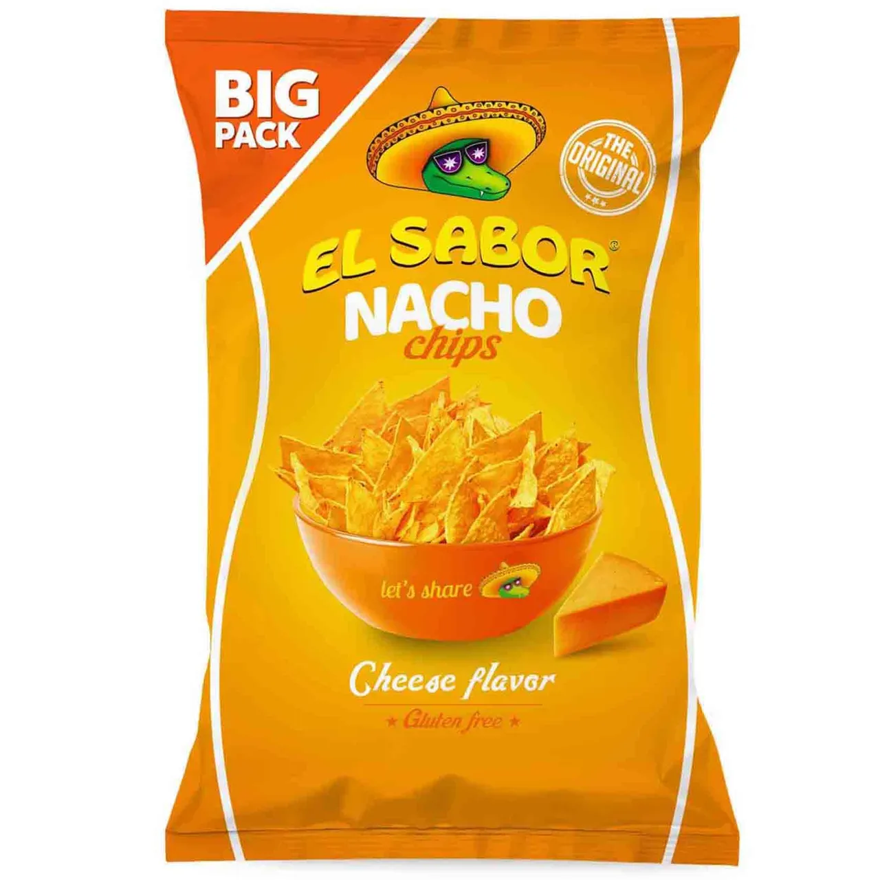 El Sabor رقائق ناتشوز بنكهة الجبن خالية من الجلوتين