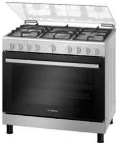 Bosch Series 2 Gas range cooker HGV1D8W50M; Stainless steel
