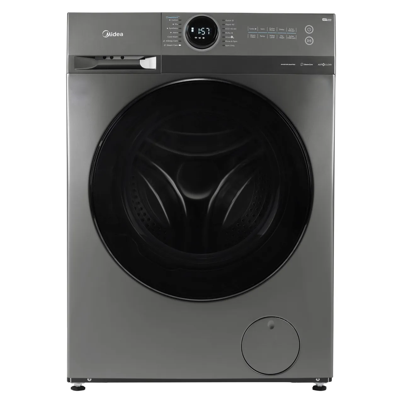 Midea غسالة ومجفف، MF200D120WBT