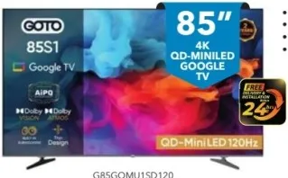 Goto تلفاز Google TV بتقنية QD-MiniLED بدقة 4K
