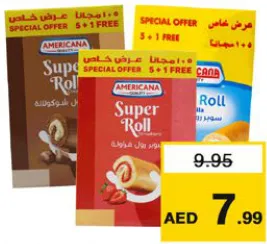 Americana Super Roll Strawberry/ Chocolate/ Vanilla