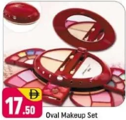 Oval makeup set