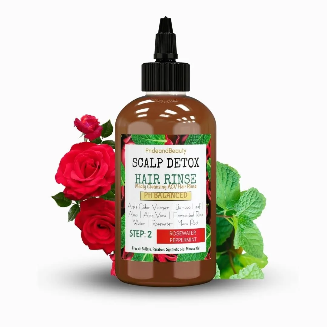 Pride And Beauty Hair + Skin Restoration غسول الشعر بخل التفاح Apple Cider Vinegar - منظف طبيعي للشعر من التراكمات - بديل الشامبو، منظف فروة الرأس وشطف بعد التمرين - يزيل التراكمات والعرق