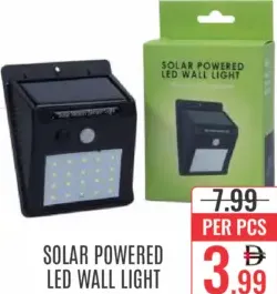 Solar Powered Led Wall Light