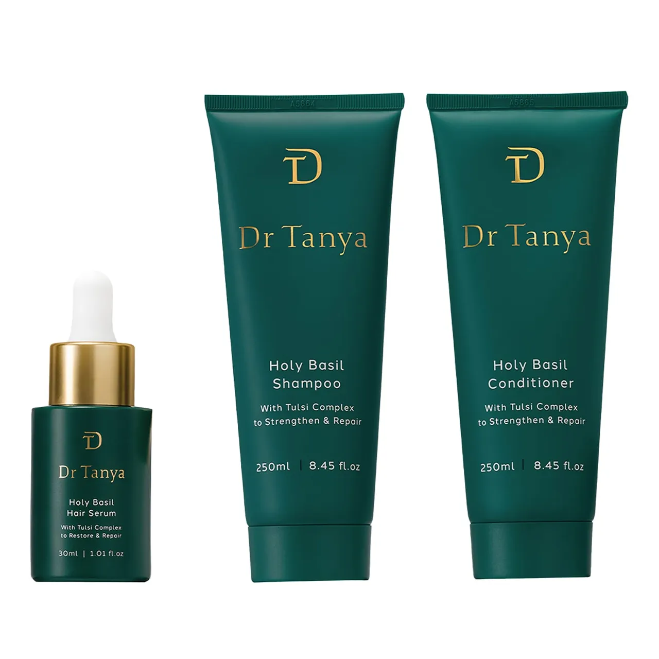 Dr Tanya شامبو بالريحان المقدس + بلسم + سيروم للشعر