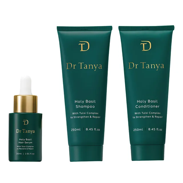 Dr Tanya Holy Basil Shampoo + Conditioner + Hair Serum