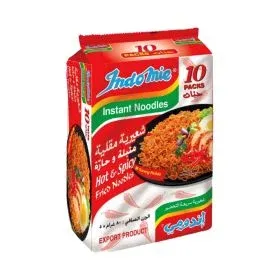 Indomie Hot & Spicy Fried Noodles 10Pcs Set
