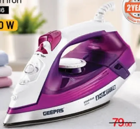 Geepas مكواة بخار سيراميك Gsi7786, 2000 W