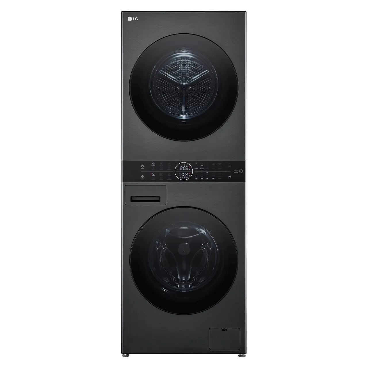 LG غسالة ومجفف WashTower Commercial Stacker تحميل أمامي موديل W4W8BVPKZHM رمادي مع مجفف