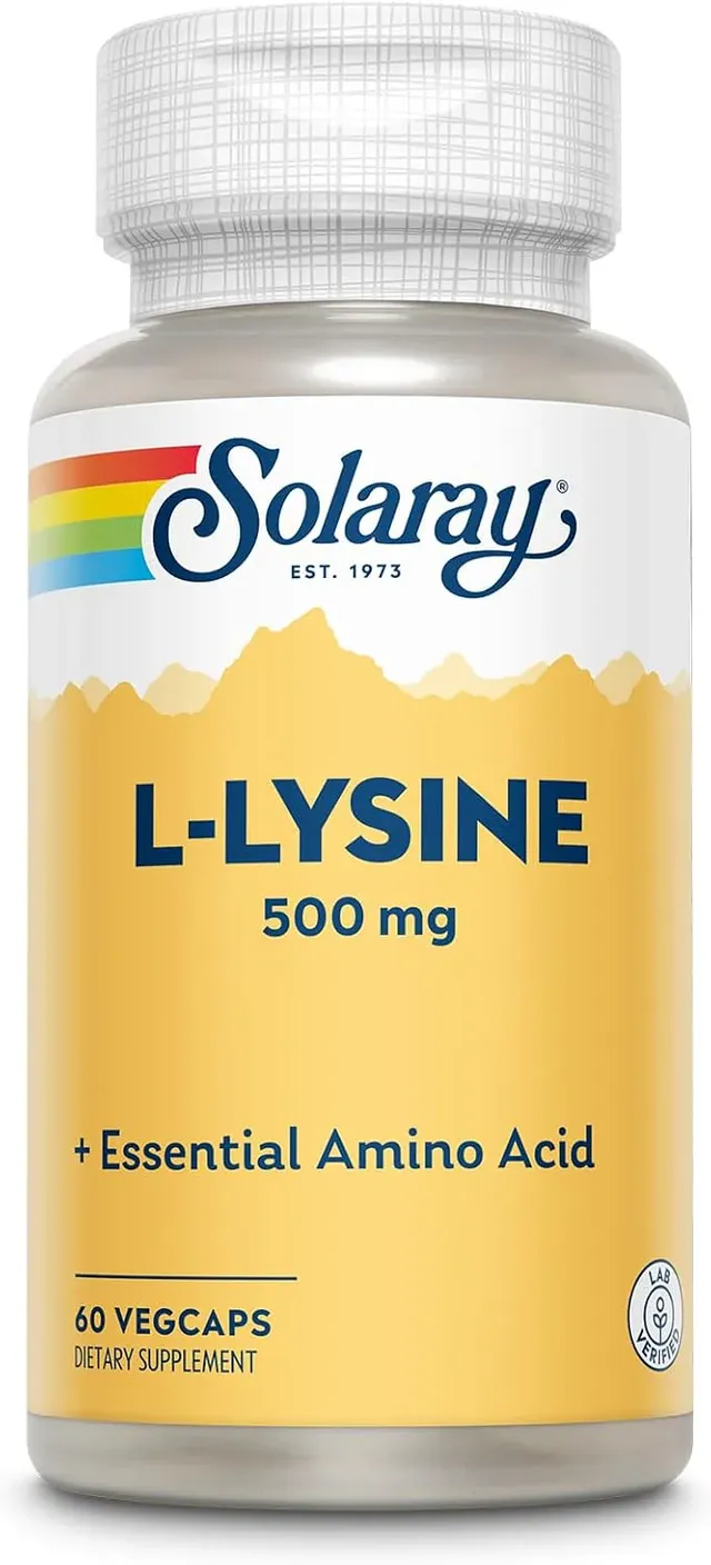 Solaray L-Lysine, 500mg, 60 Veg Caps