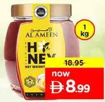 Al Ameen Natural Honey Hex Jar