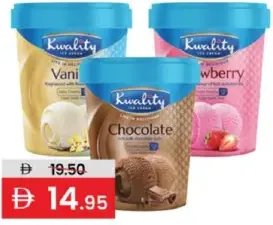 Kwality Ice Cream Vanilla / Strawberry / Chocolate