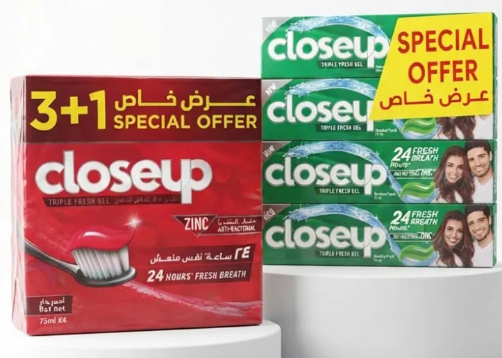 Closeup معجون أسنان