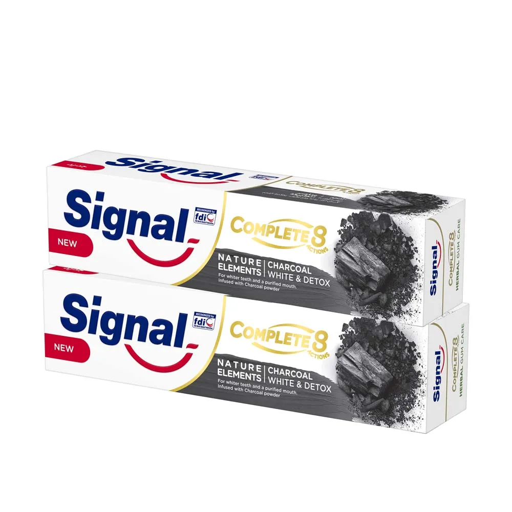 Signal معجون أسنان بالفحم للتبييض والديتوكس