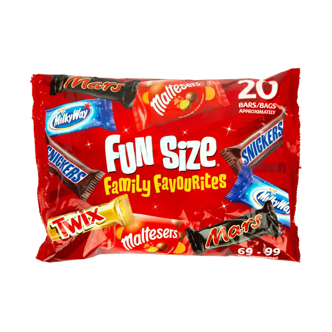 Mars ألواح شوكولاتة Fun Size المفضلة للعائلة 20pcs