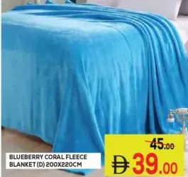 Blueberry Coral Fleece Blanket (D)