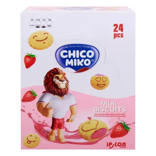 Chico Miko بسكويت ميني ميكو بالفراولة من شيكو