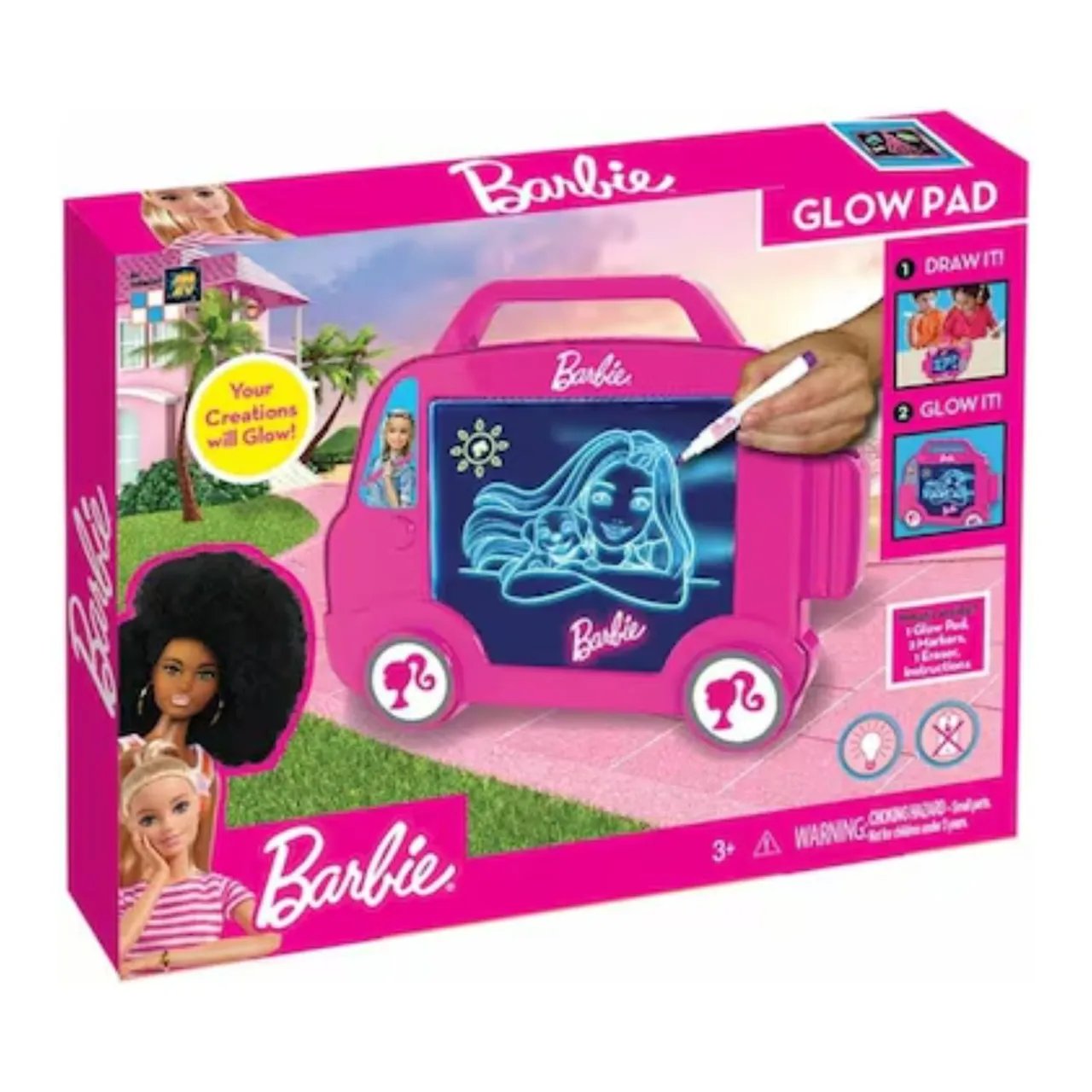 Barbie لبادة توهج للتخييم Camper، متعدد الألوان، 5114