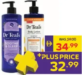 Dr Teal's Body Lotion with Epsom Salt Assorted