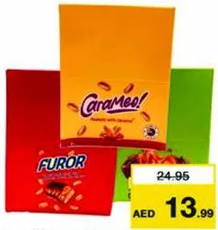 Furor/Carameo/Lunar ألواح شوكولاته بالحليب