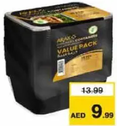 Arax Microwave Container with Lid Assorted