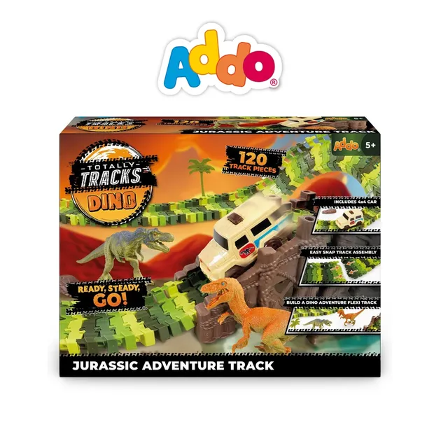 Addo Totally Track Jurassic Adventure Track Toy Set - 120 Pcs
