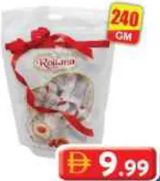 Roliana Wafers Balls Almnd White Choco